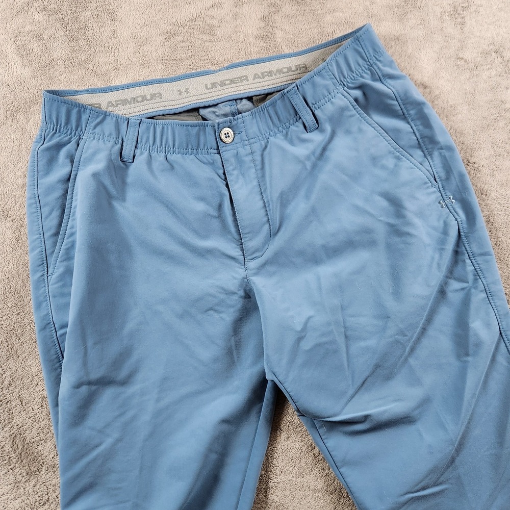 Under Armour Matchplay Golf Pants Mens size 36x29 Dri Fit Flat Front Golf Chino - Picture 2 of 11